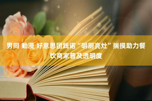 男同 動漫 好意思团践诺“明厨亮灶”揣摸助力餐饮商家普及透明度