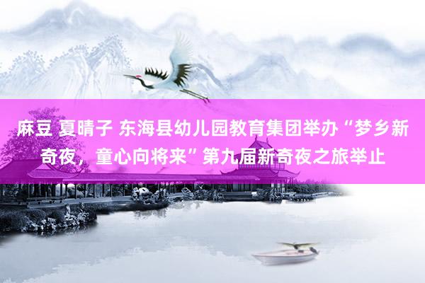 麻豆 夏晴子 东海县幼儿园教育集团举办“梦乡新奇夜，童心向将来”第九届新奇夜之旅举止