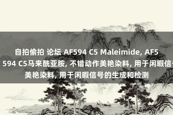 自拍偷拍 论坛 AF594 C5 Maleimide， AF594 C5 Mal， AF 594 C5马来酰亚胺， 不错动作美艳染料， 用于闲暇信号的生成和检测